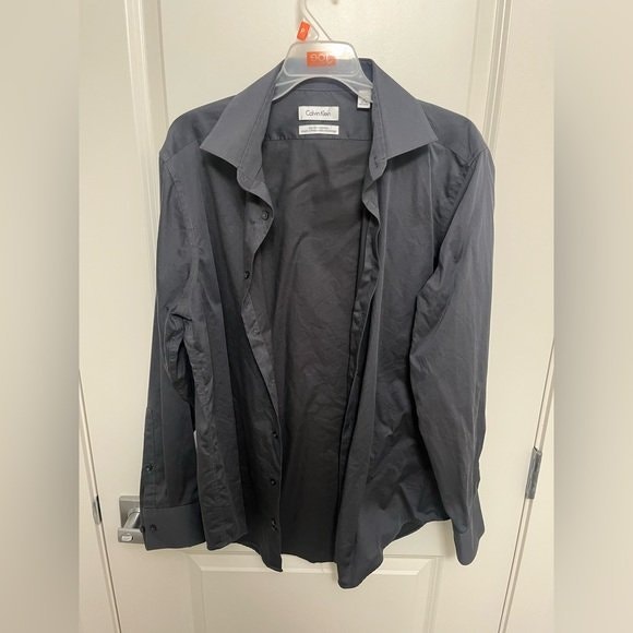 Calvin Klein Men's Charcoal Shirt L - photo 2