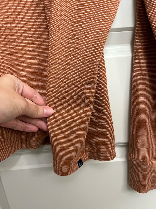 Even Tide Men's Lightweight Hoodie - Rust Brown - Size L - photo 5