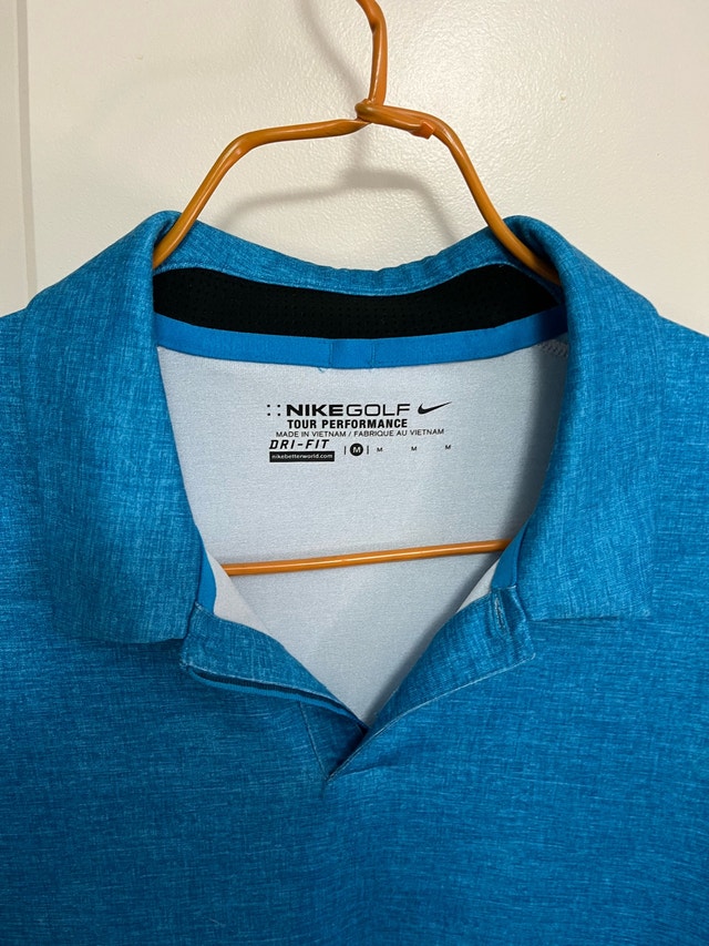 Nike Golf Dri-Fit Men's Blue to White Ombre Polo Shirt M - photo 2