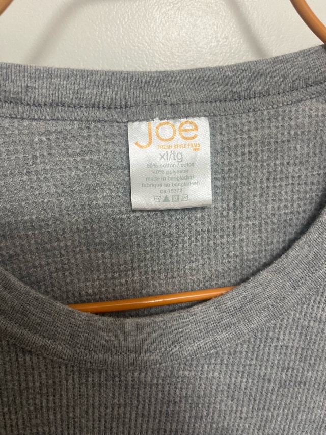 Joe Fresh Men's Long Sleeve Shirt XL Heather Gray - photo 2