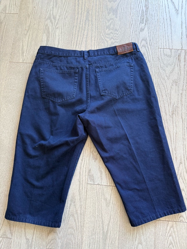 Ralph Lauren Women's Denim Midcalf Shorts Size 14 Petite - photo 3