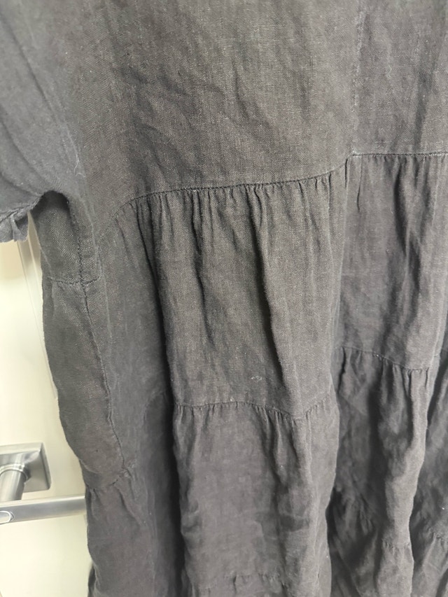 Francesca Bettini Black Linen Dress XL - photo 3