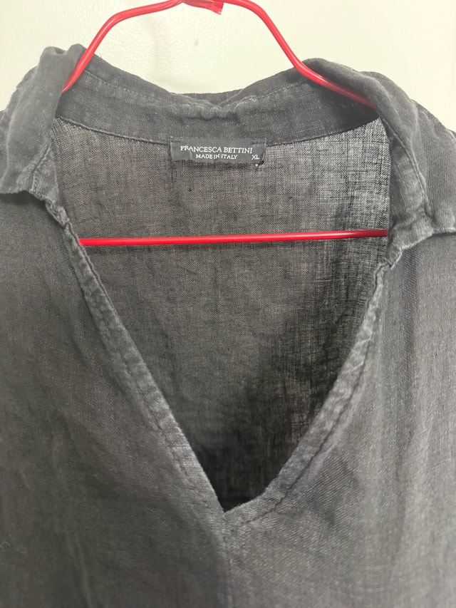 Francesca Bettini Black Linen Dress XL - photo 4