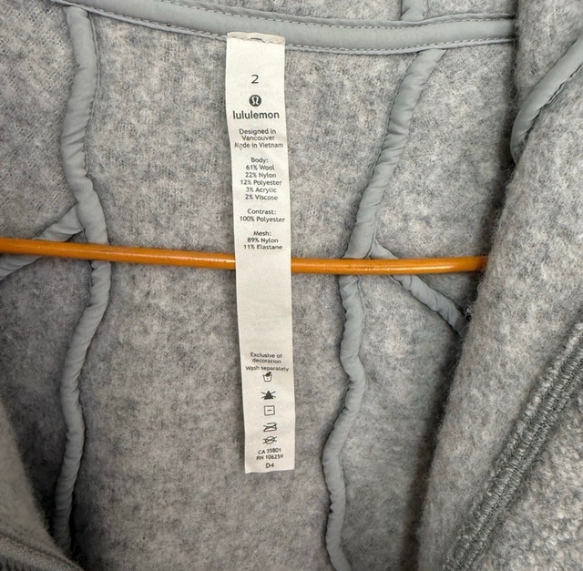 Lululemon Athletica Women's Shepra Wool Blend Jacket - Size S - photo 3