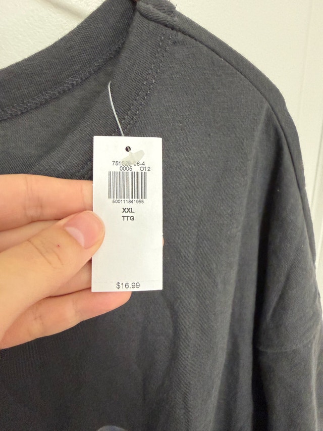 Old Navy Women's Charcoal 'Believe' Graphic Tee XXL - photo 2