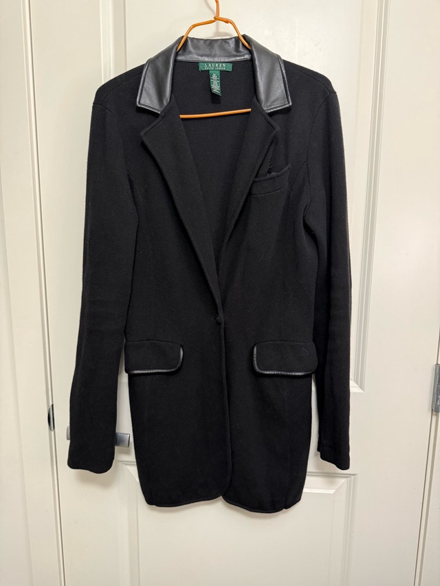 Ralph Lauren Women's Knit Blazer Coat M