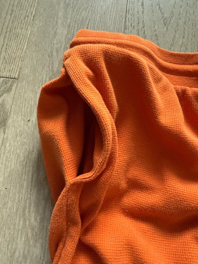 Sunday Best Aritzia Women's Orange Waffle Joggers M - photo 4