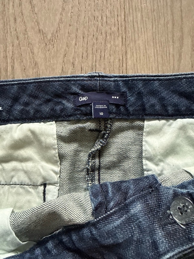 GAP Dark Blue Denim Mini Skirt Size 10 - photo 2