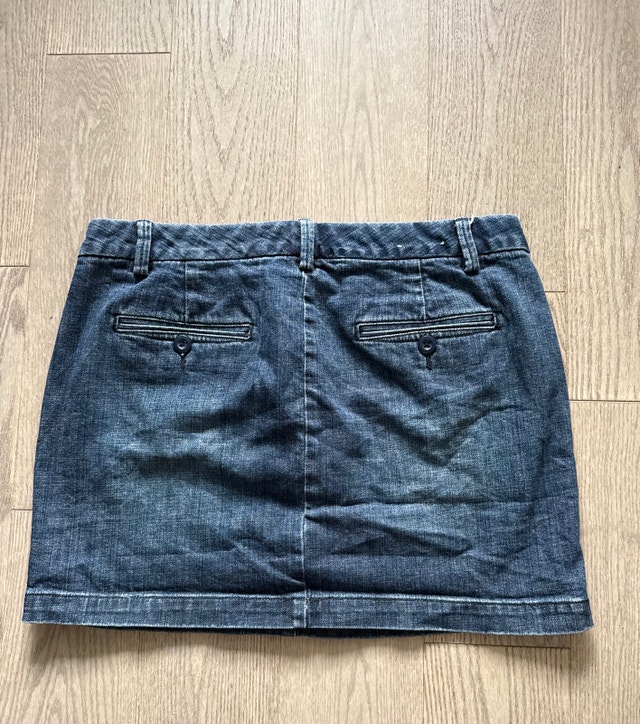 GAP Dark Blue Denim Mini Skirt Size 10 - photo 4
