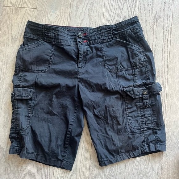 Khakis&Co Men's Black Cargo Shorts Size 12