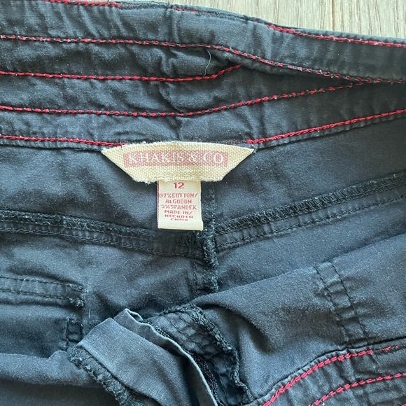 Khakis&Co Men's Black Cargo Shorts Size 12 - photo 2