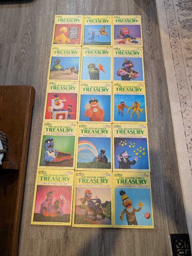 Vintage 1983 Sesame Street Treasury Books Collection