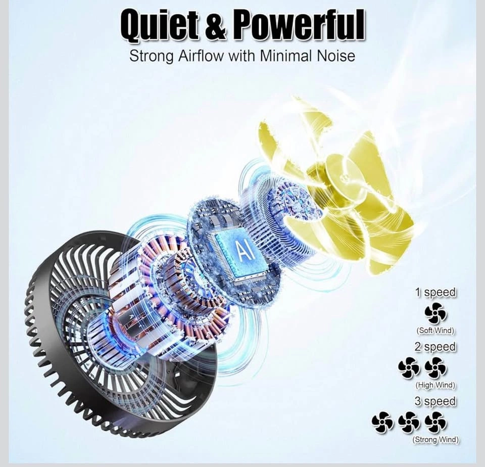 (New) Dual Head USB Car seat Fan - photo 4