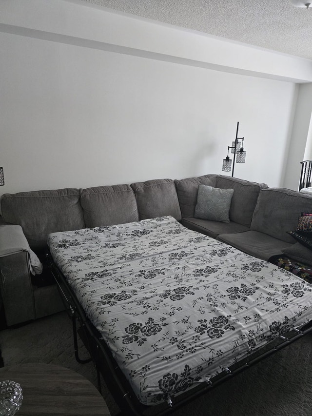 L shape sofa with bed - photo 2