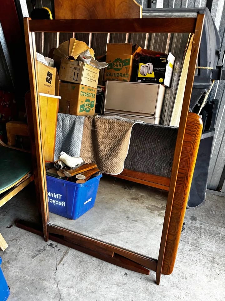 Wooden Frame Floor Mirror