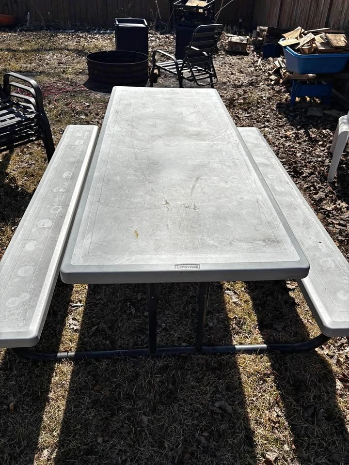 Lifetime Folding Picnic Table with Benches