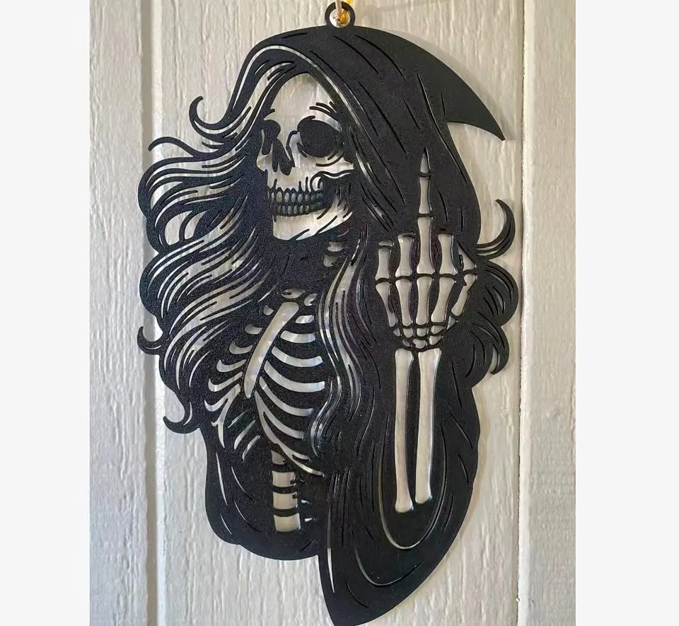 3D Printed Female Grim Reaper Wall Art thumbnail