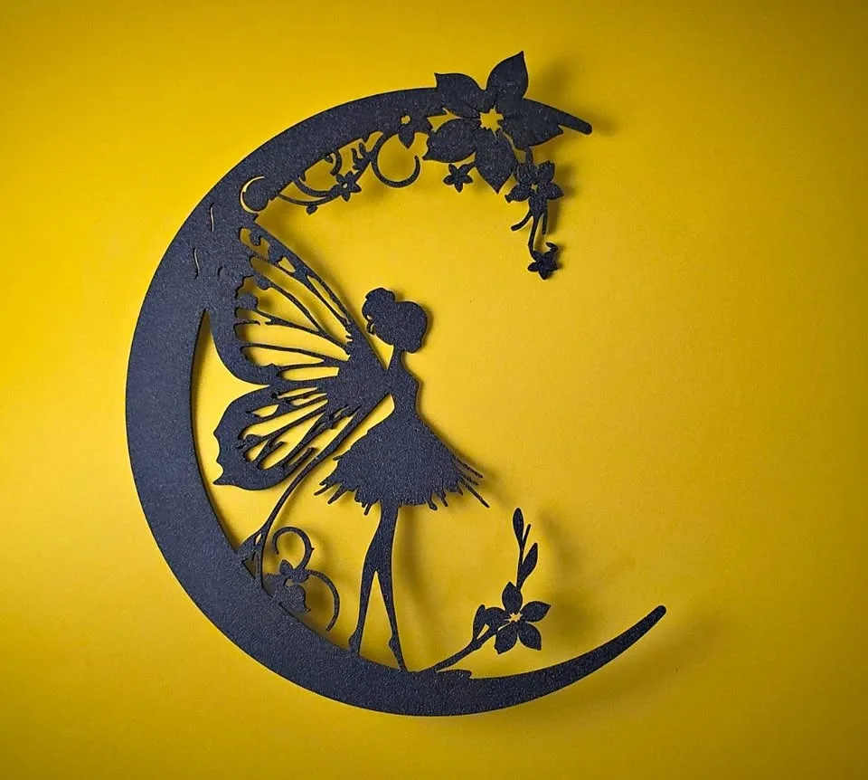 3D Printed Moon Fairy Wall Art thumbnail