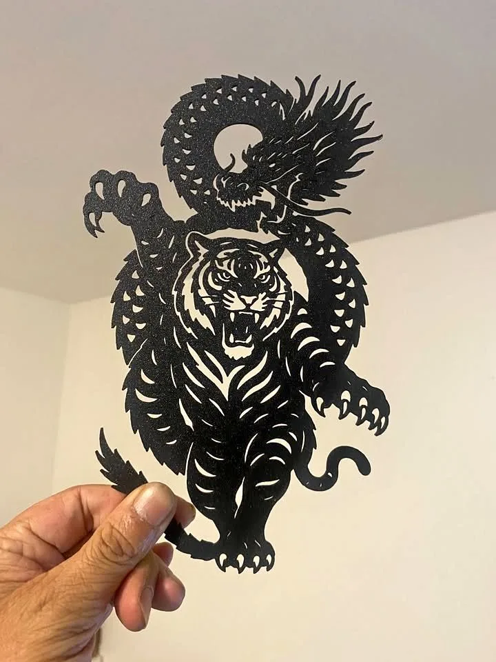 Dragon and Tiger Wall Art thumbnail