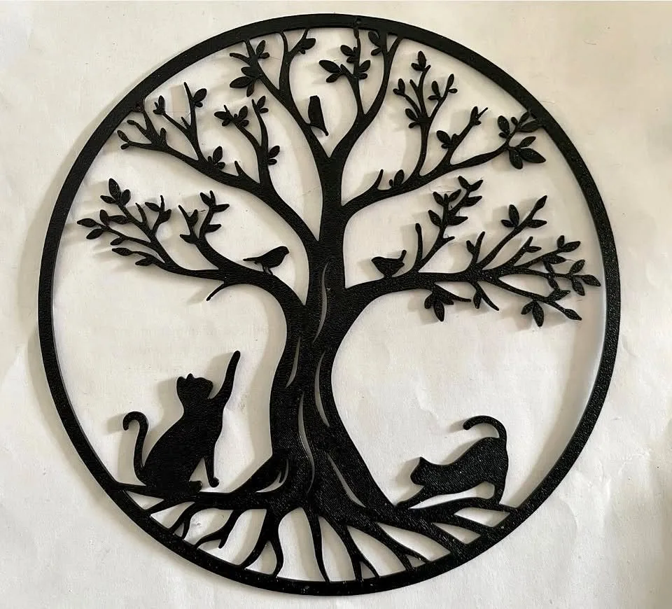 Tree of Life Wall Art & Cat thumbnail