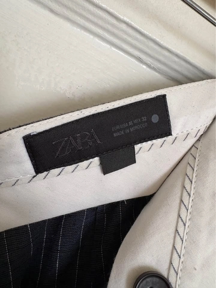 Zara Navy Striped Vest and Trouser Set XL - photo 3