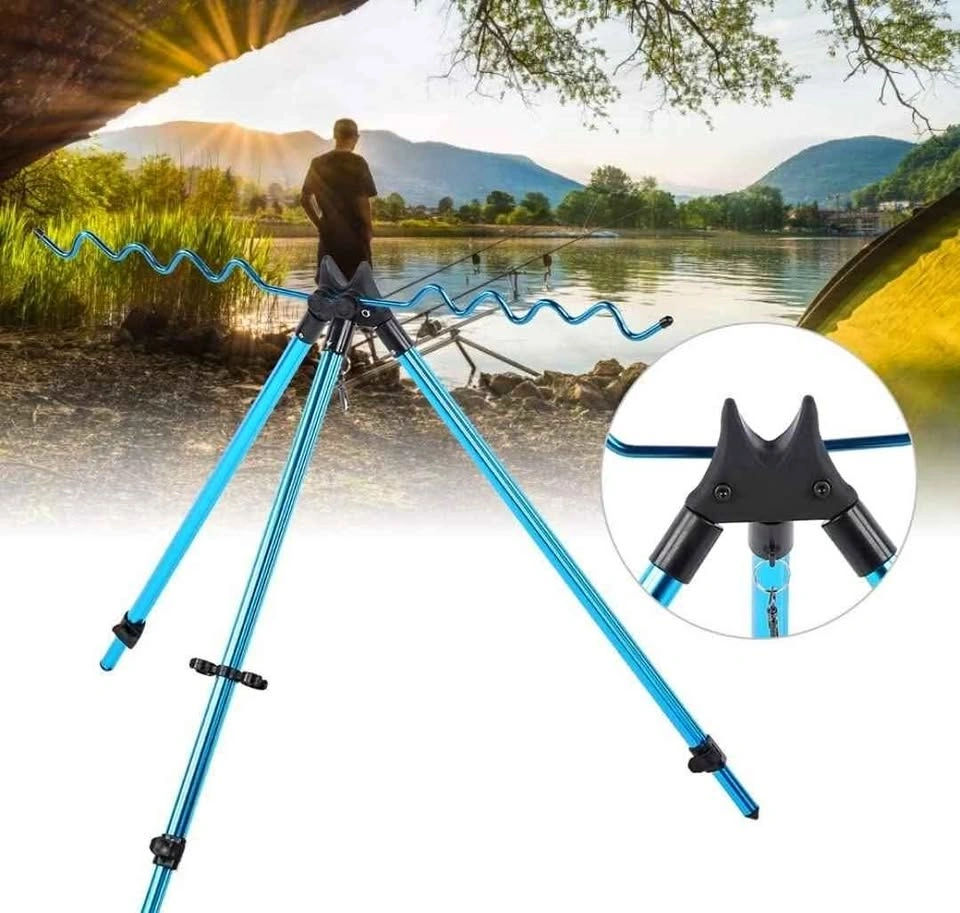 Telescopic Tripod Stand Fishing Rod Rest