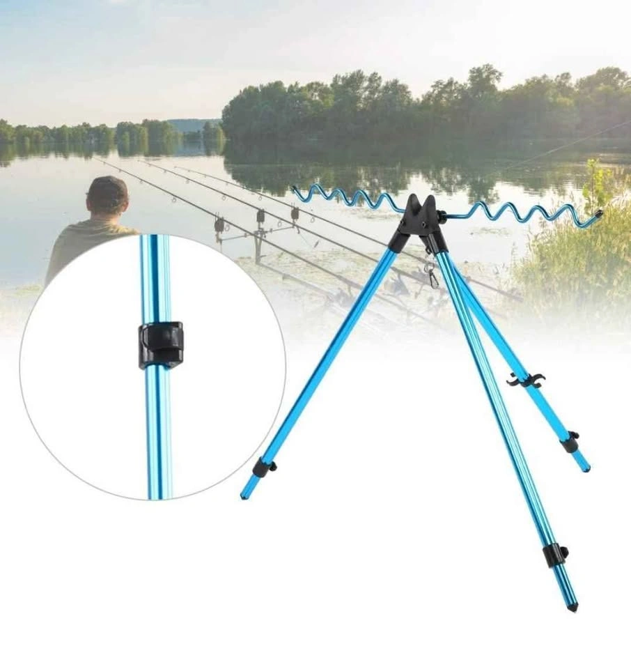 Telescopic Tripod Stand Fishing Rod Rest - photo 2