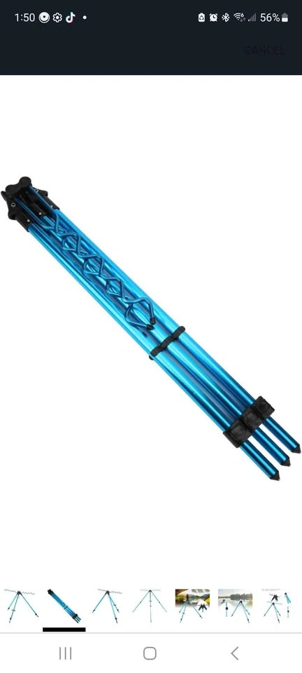 Telescopic Tripod Stand Fishing Rod Rest - photo 4