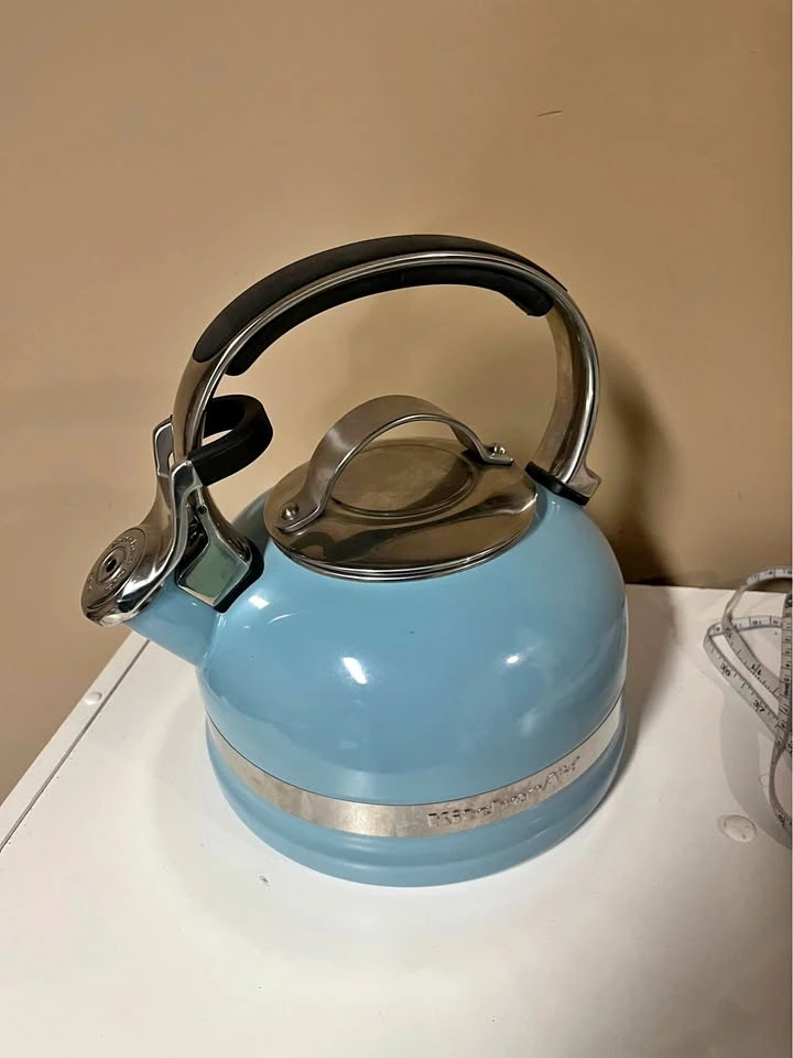 KitchenAid Blue Whistling Kettle