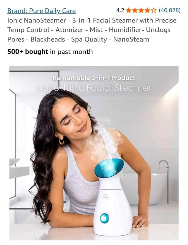 Pure daily care Nanosteamer 3 in 1