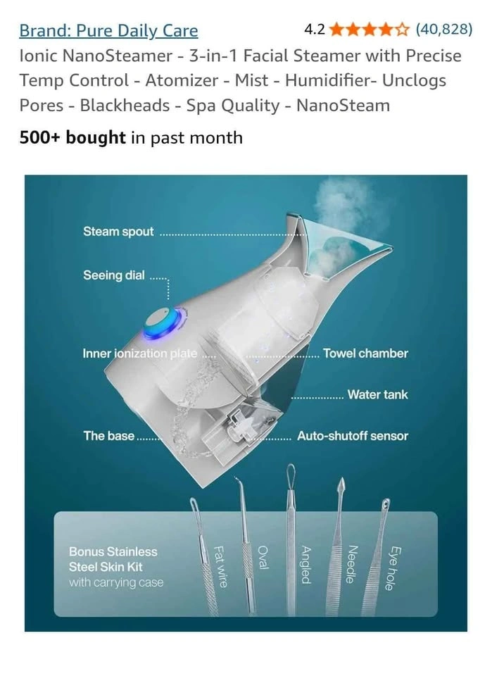Pure daily care Nanosteamer 3 in 1 - photo 3