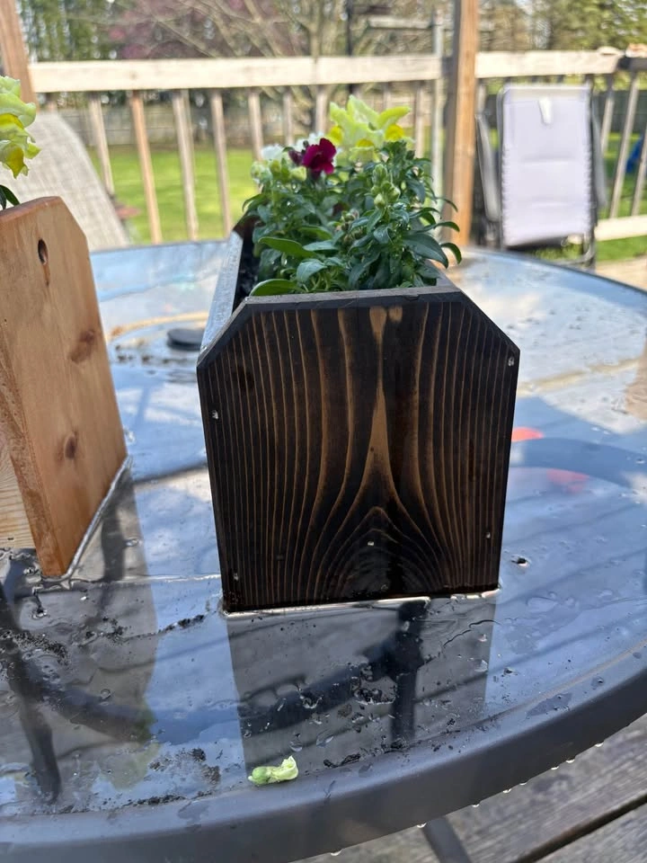 Small Cedar Table Planters - photo 2