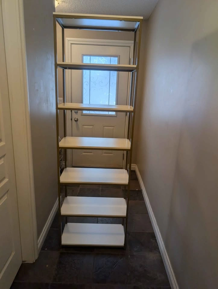Brand New Gold & White 6-Tier Bookshelf - photo 4