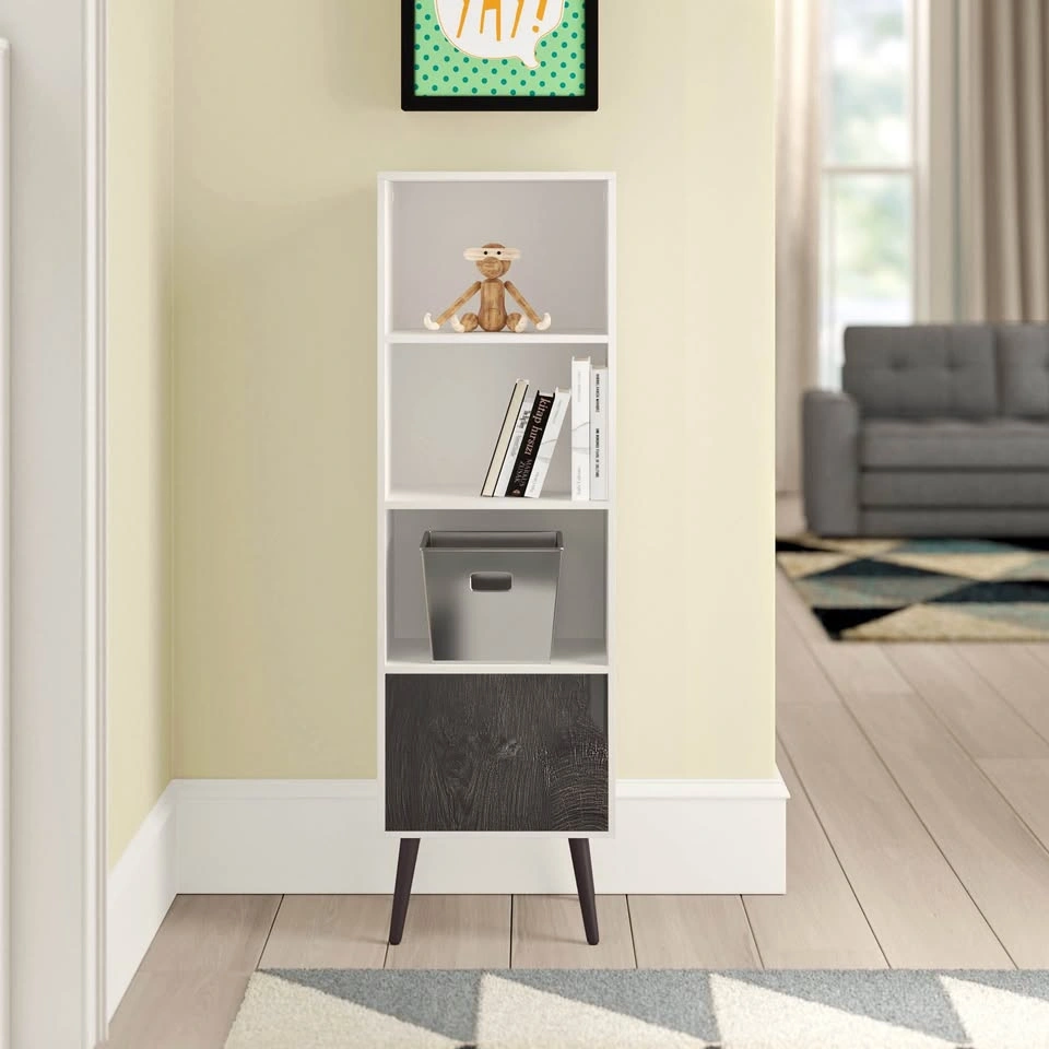 Mid Century Storage Bookshelf