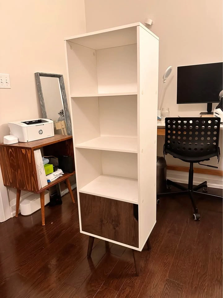 Mid Century Storage Bookshelf - photo 2