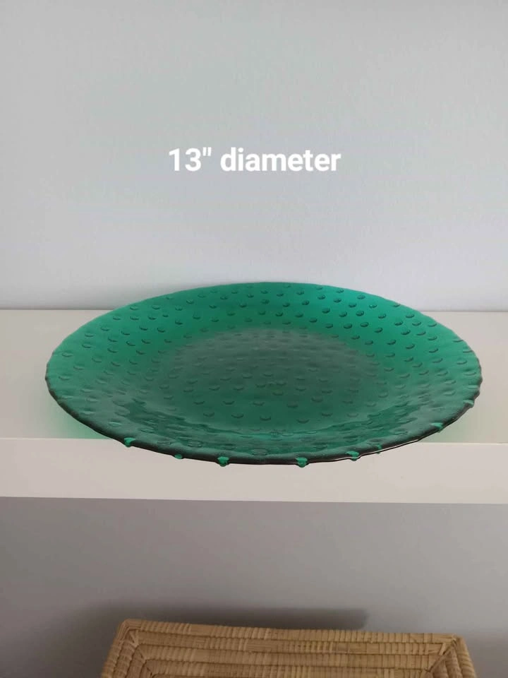 "Polka Dot" Glass Platter - photo 2