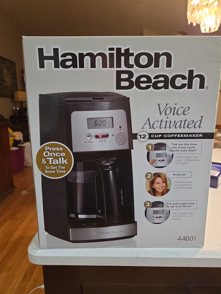 Hamilton Beach Voice Activated 12 Cup Coffee Maker