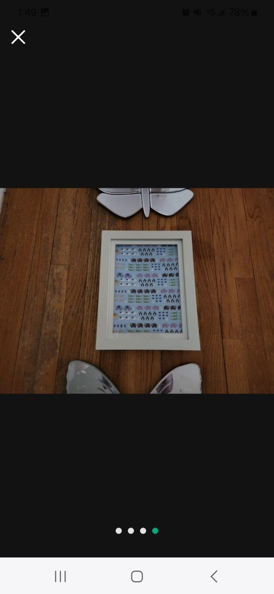 Pottery Barn Kids Butterflies & Framed Picture - photo 3