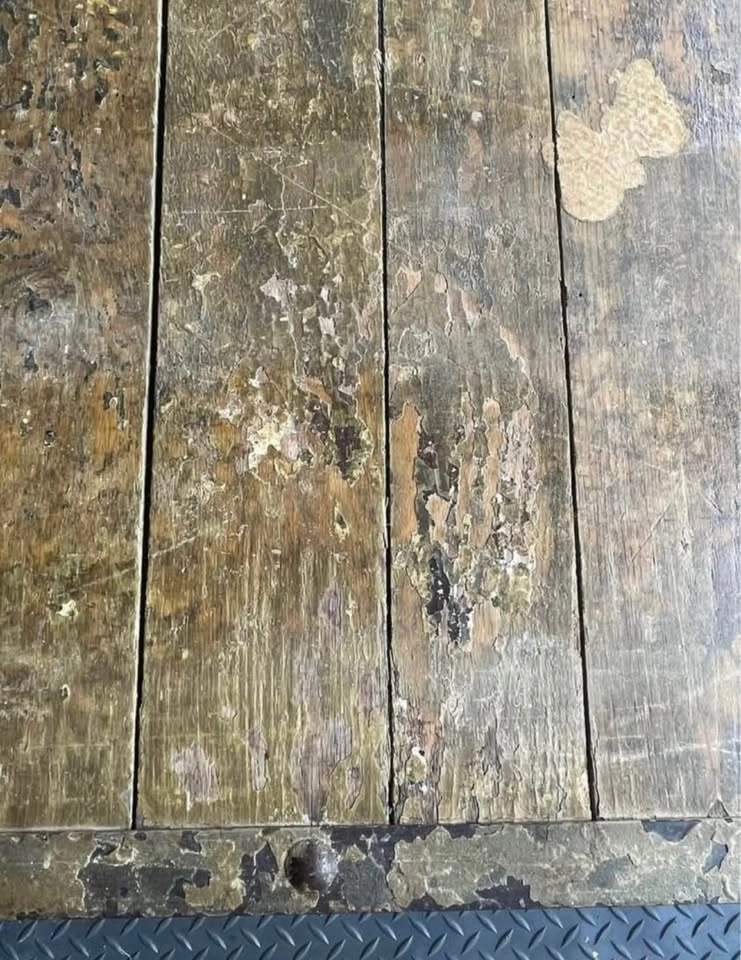 Antique Factory Cart Coffee Table – Rustic Oak & Metal - photo 5