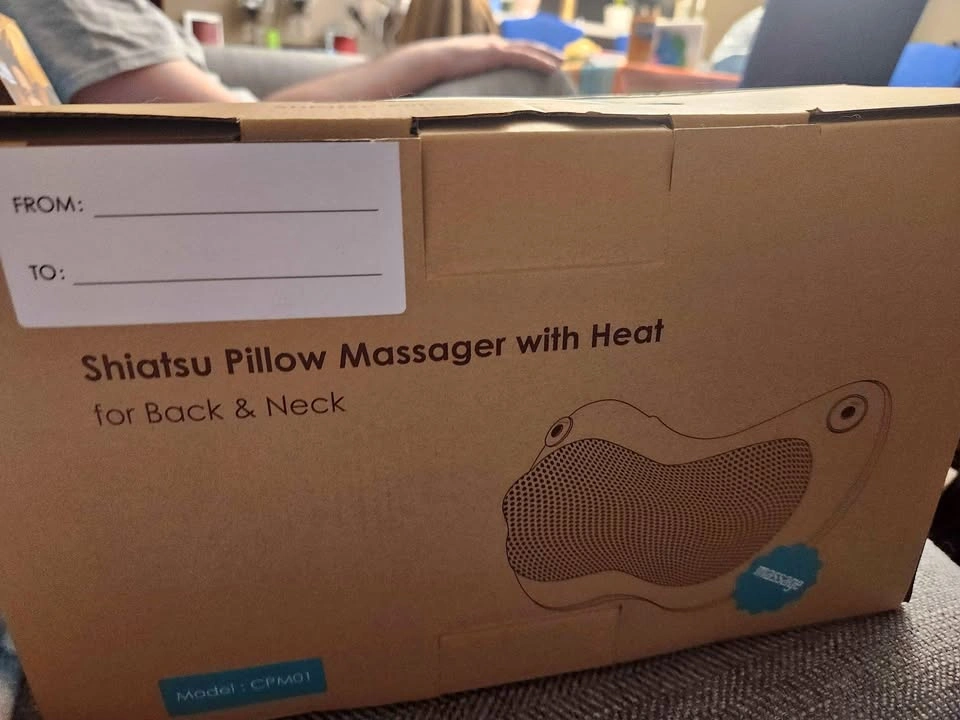 Shiatsu Pillow Massager with Heat for Back & Neck CPM01