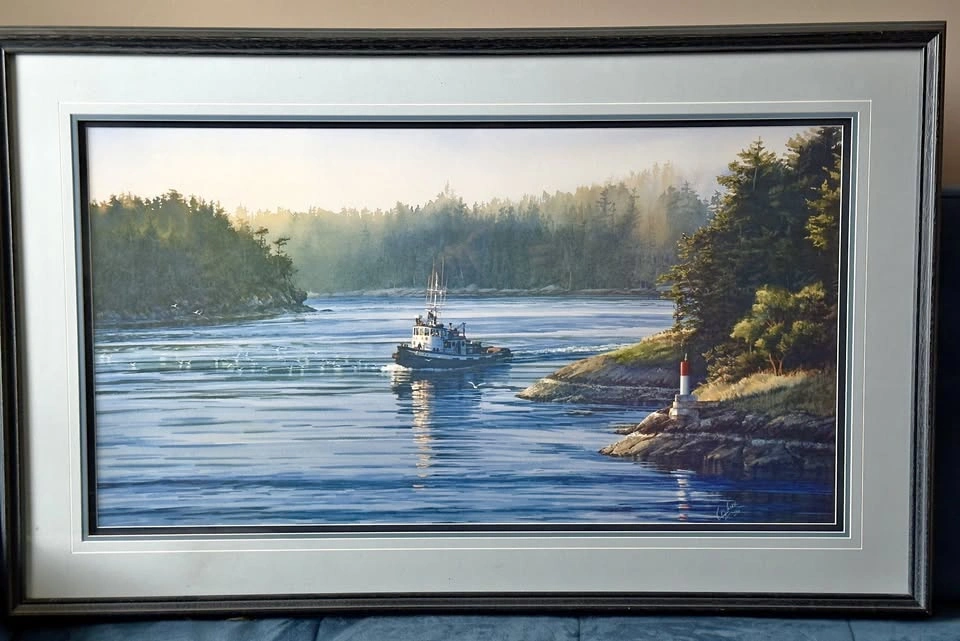 Framed Limited Edition Watercolour Print by Carol Evans – Signed