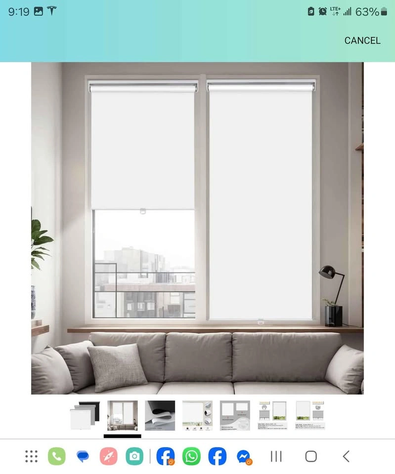 Cordless Roller Blinds - Various Sizes & Colors - photo 2