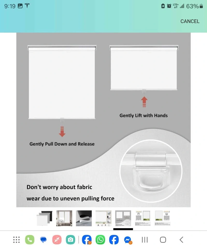 Cordless Roller Blinds - Various Sizes & Colors - photo 5