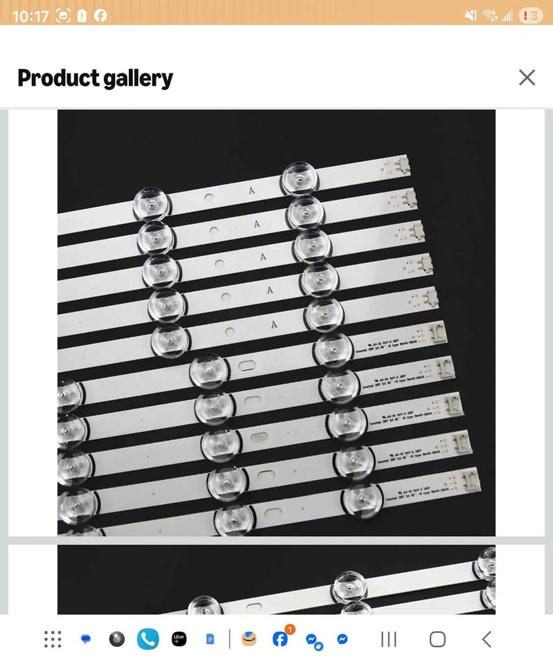 LED Backlight Strips for LG 55" TV (10 pcs) - photo 2