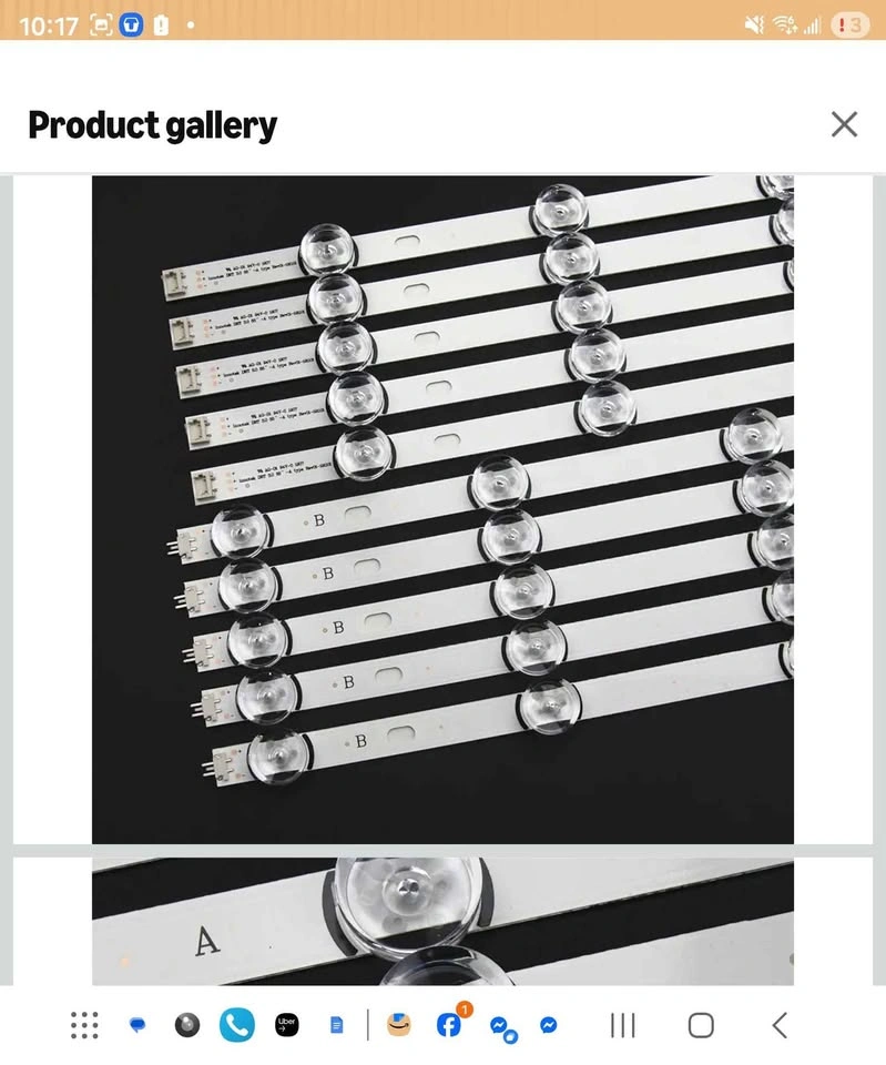 LED Backlight Strips for LG 55" TV (10 pcs) - photo 3