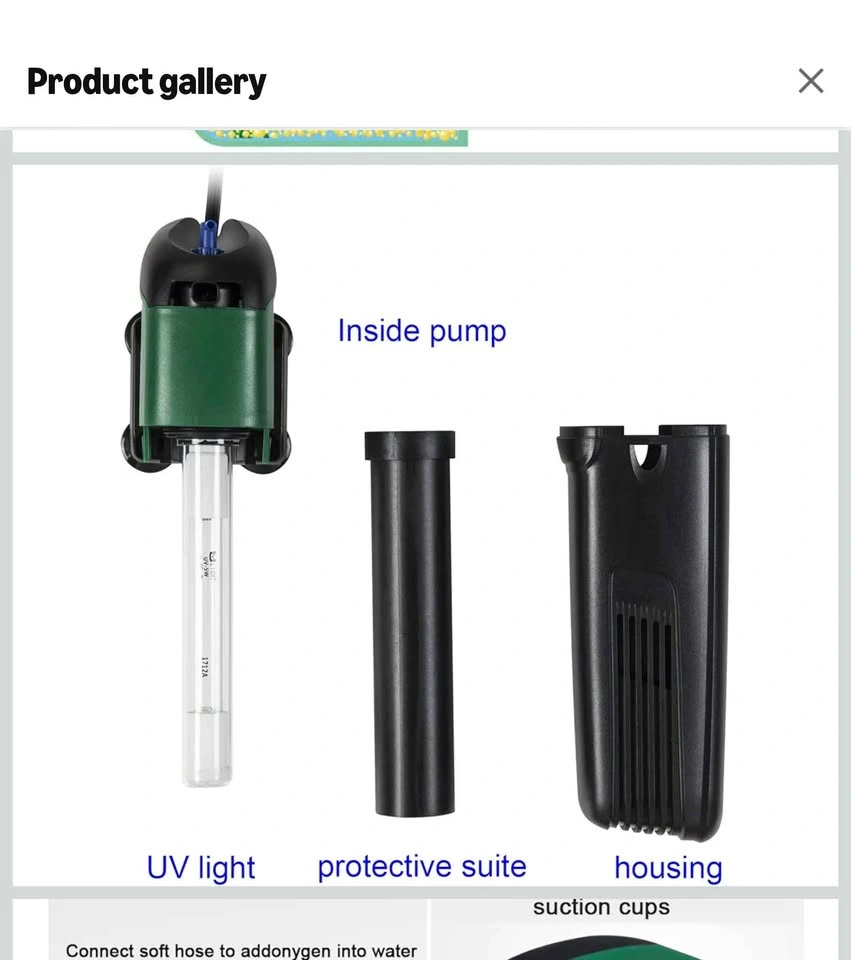 Aquarium Green Water Killer Filter Pump 9W 200GPH - photo 5