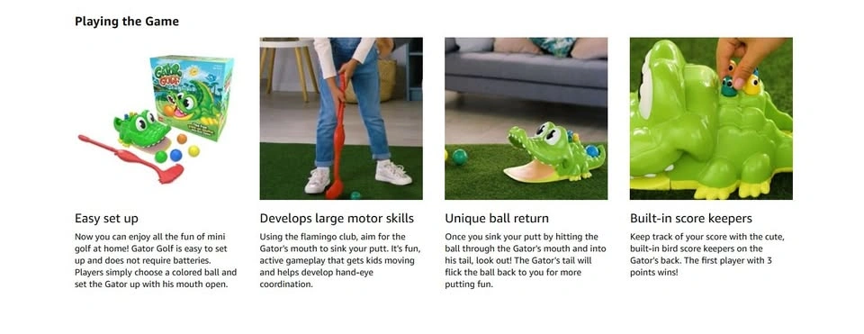 Gator Golf - Putt The Ball into The Gator's Mouth to Score Game - photo 4