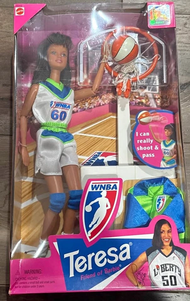 Vintage 1998 Barbie WNBA Basketball Teresa Doll