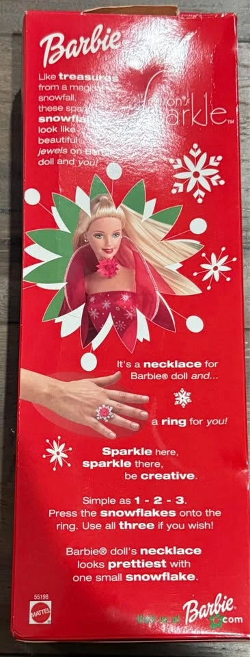 Seasons Sparkle Barbie Mattel 55198 Holiday Vintage NIB 2001 Chr - photo 2
