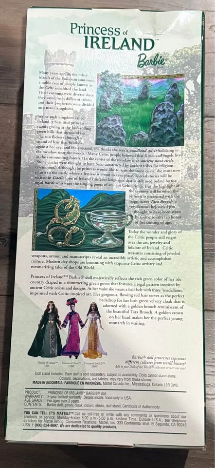 2001 Princess Dolls of the World - Princess Ireland NIB - photo 2